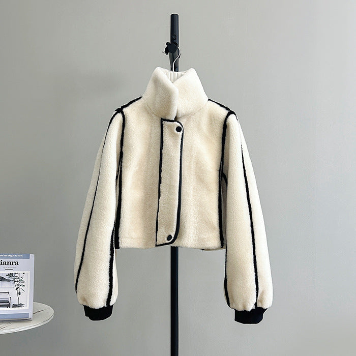 Leocadia Contrast-Seam Jacket