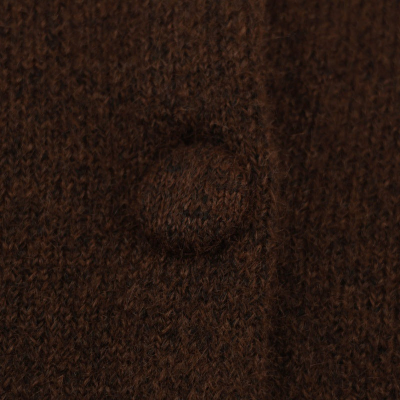 Brigida Fawn-Collar Cardigan