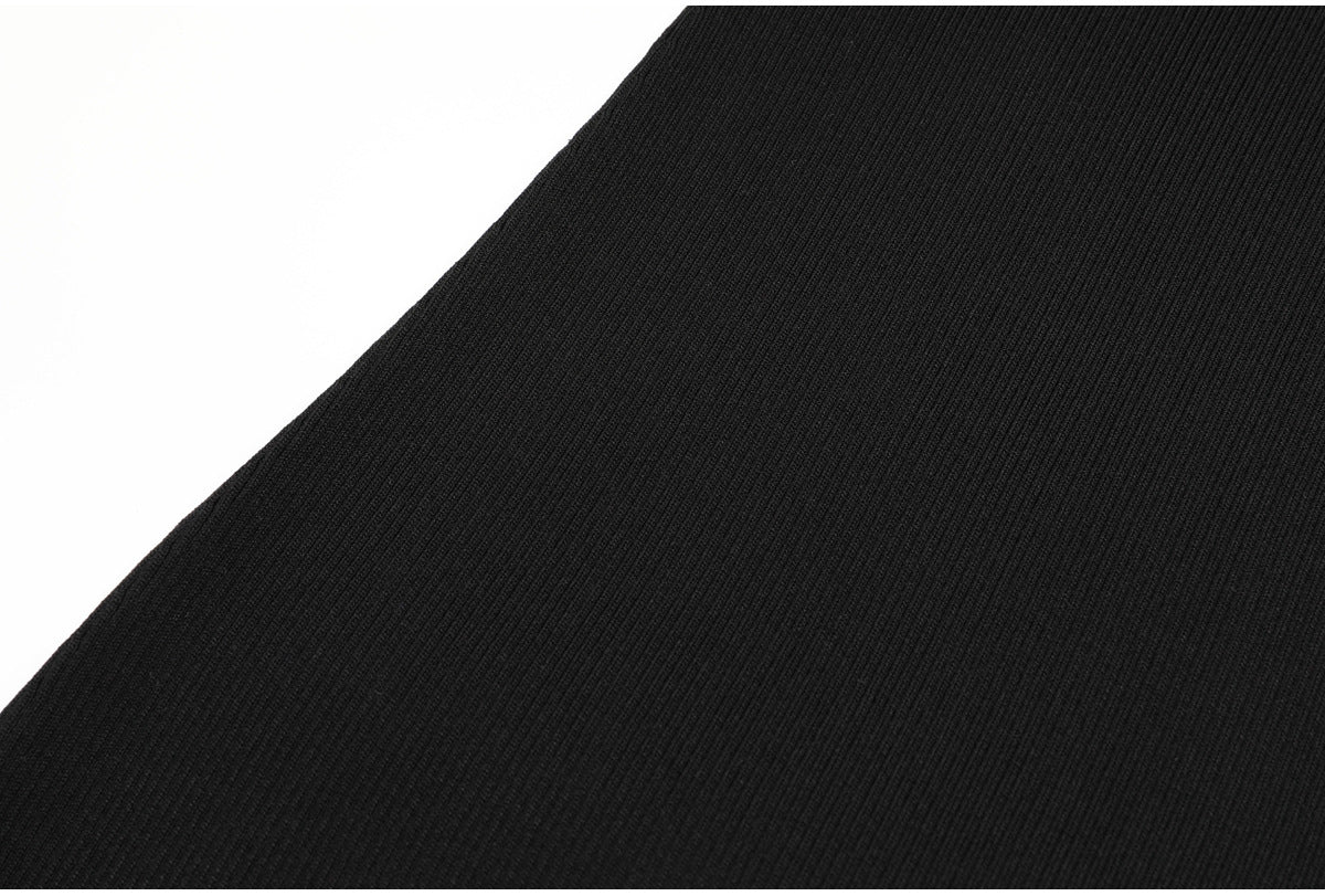 Liora Lace-Inset Knit Fishtail Maxi Dress