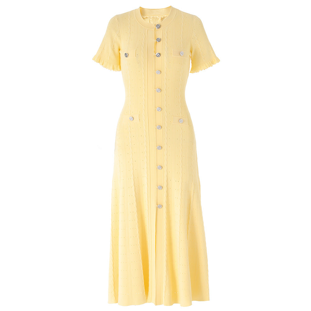 Sculpt Knit Hollow Dress