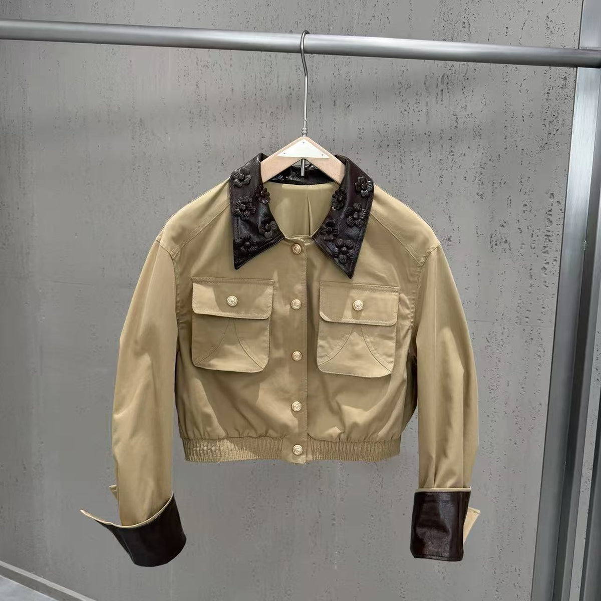 Wren Floral-Collar Work Jacket
