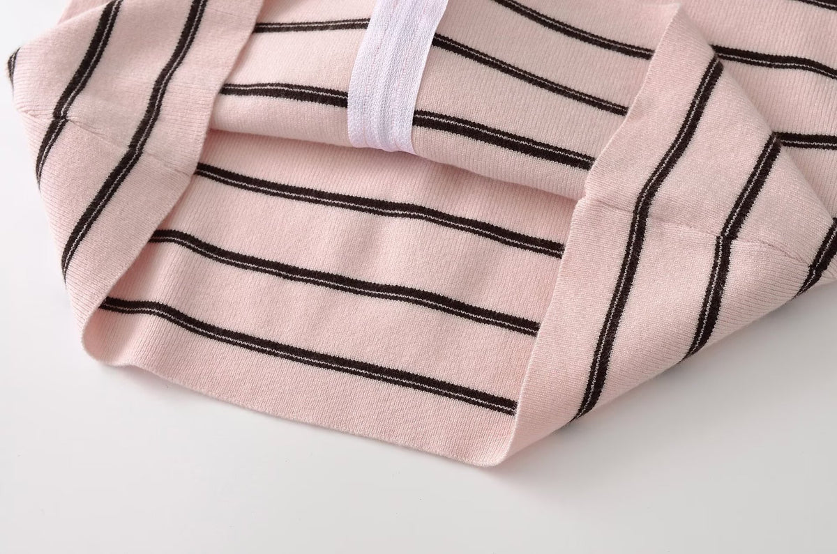 Hermione Striped Zip Knit