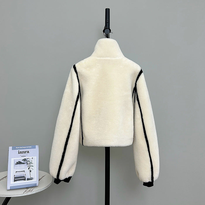 Leocadia Contrast-Seam Jacket