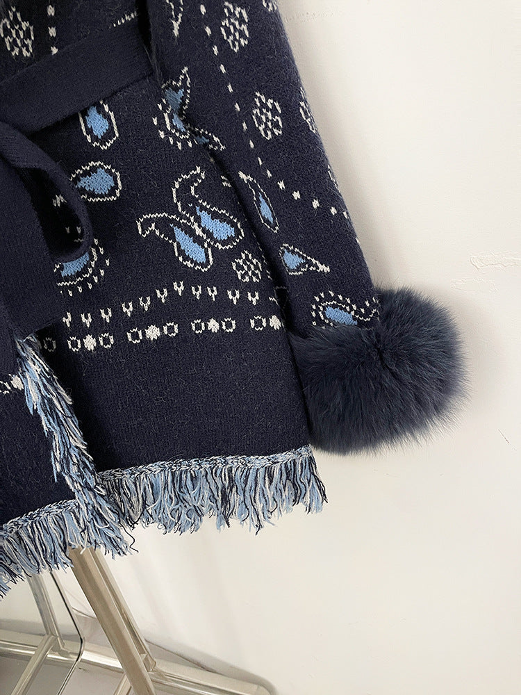 Romilly Paisley-Fringe Cardigan