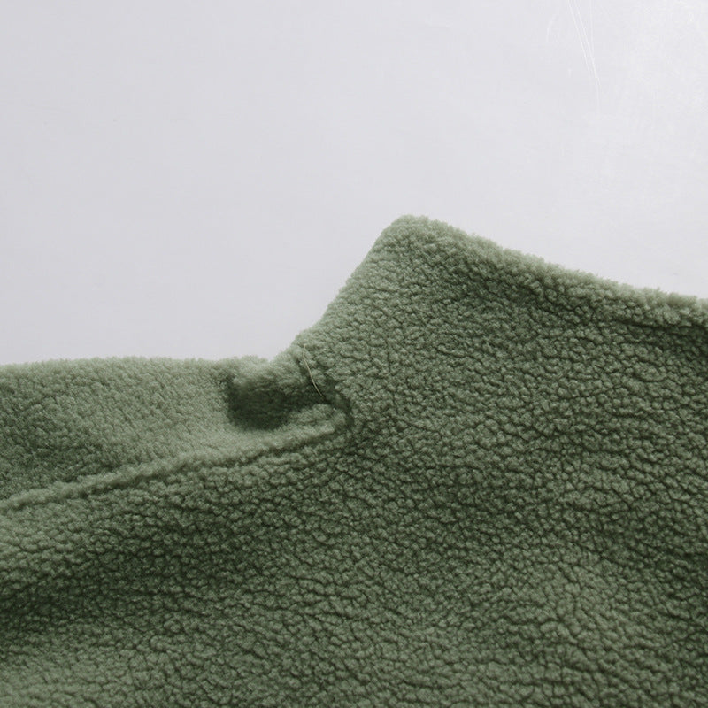 Ilse Mock-Neck Fleece Crop