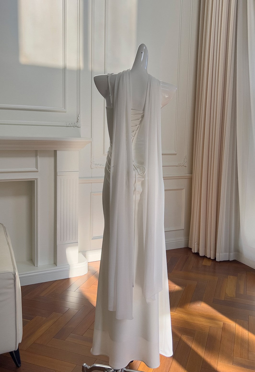 Alessia Satin Mermaid Maxi Dress