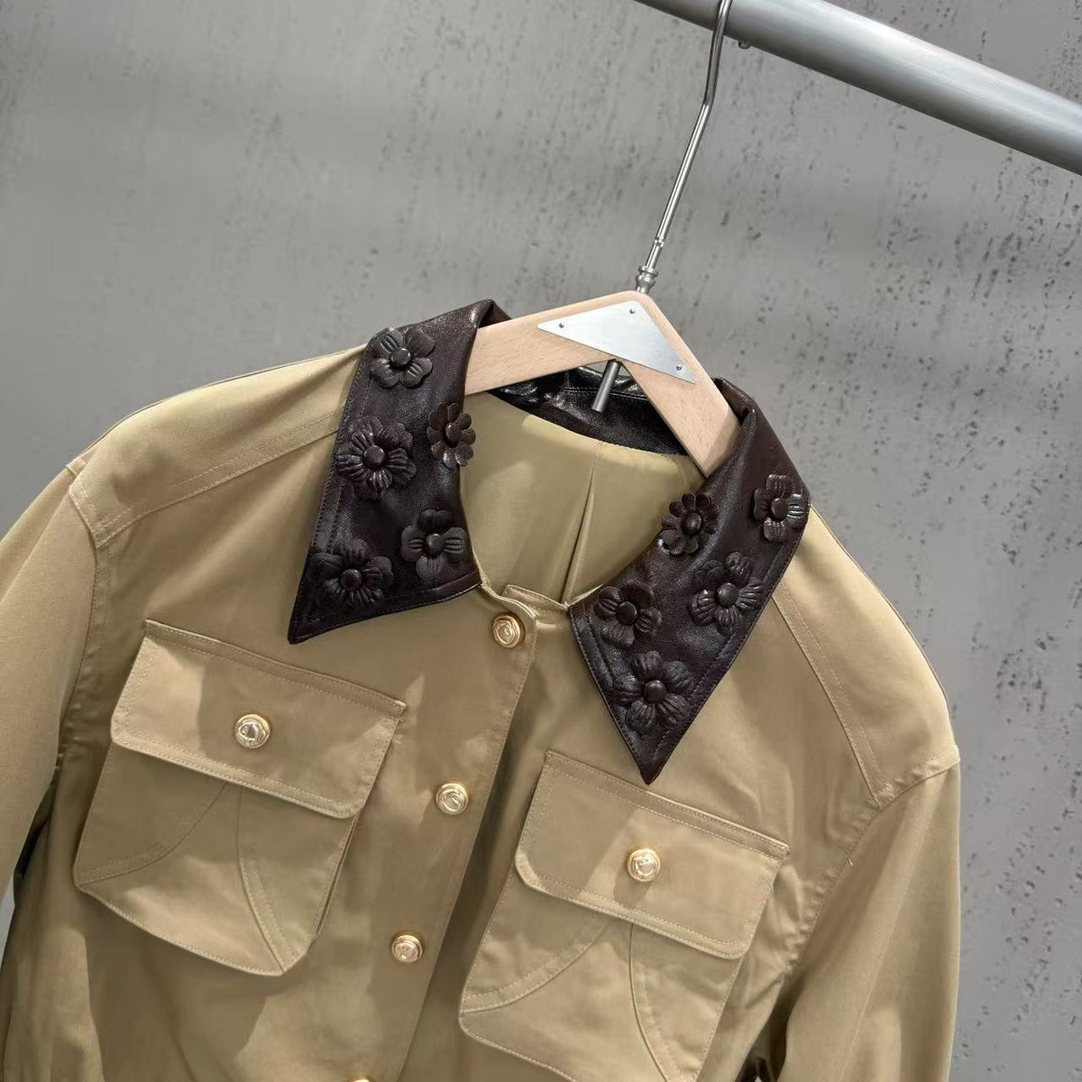 Wren Floral-Collar Work Jacket