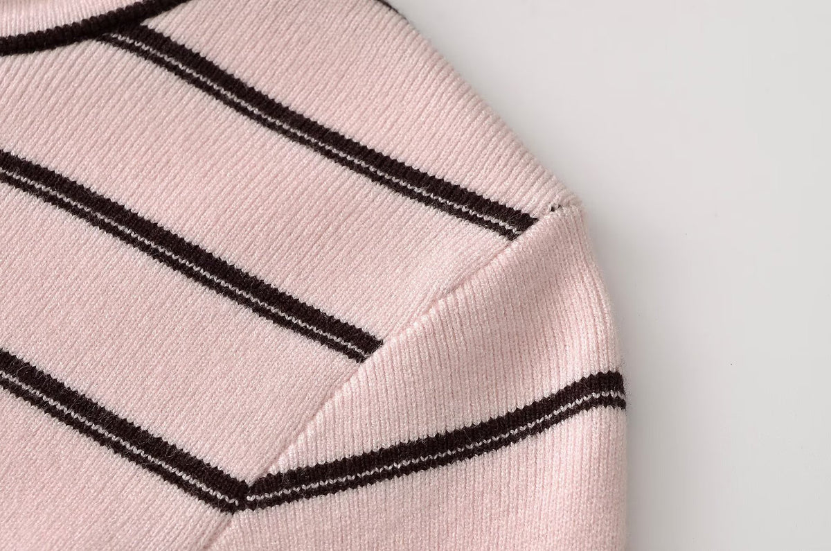 Hermione Striped Zip Knit