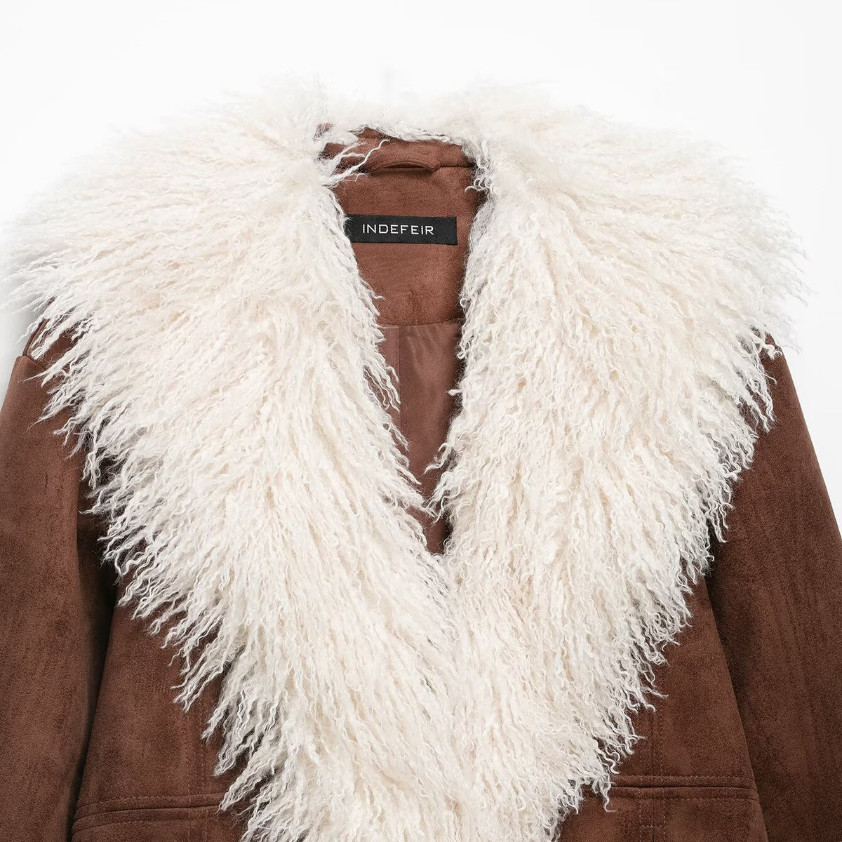Sylvaine Shag-Collar Jacket