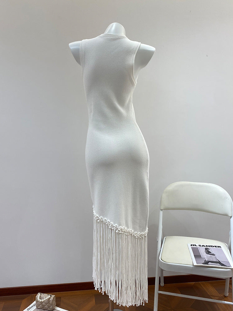 Elviera Tassel Knit Maxi Dress