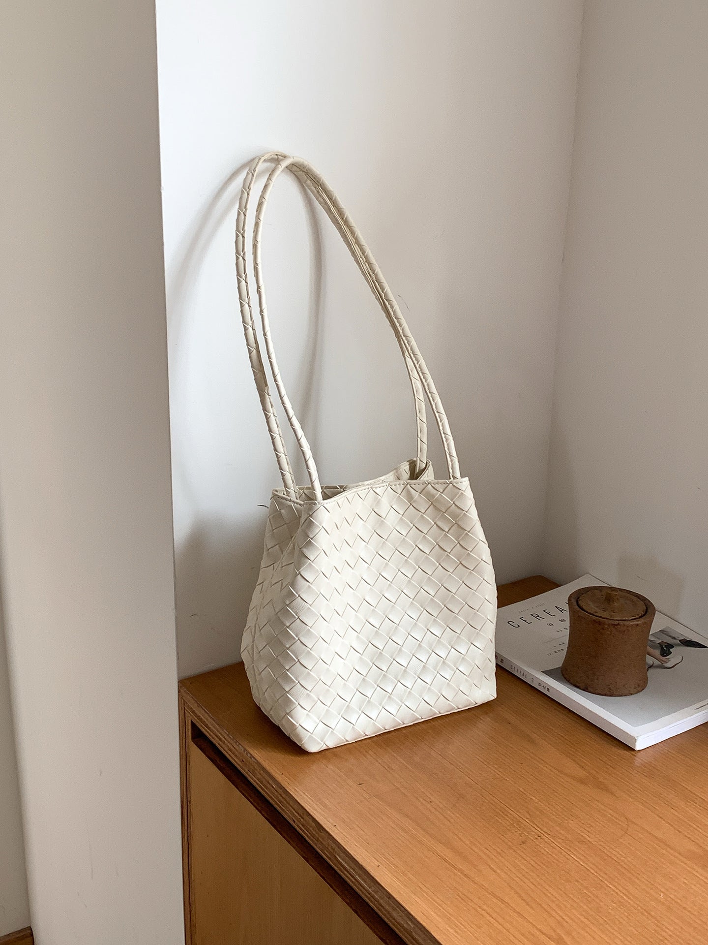 Artisan Woven Bucket Bag
