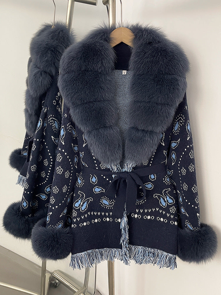 Romilly Paisley-Fringe Cardigan