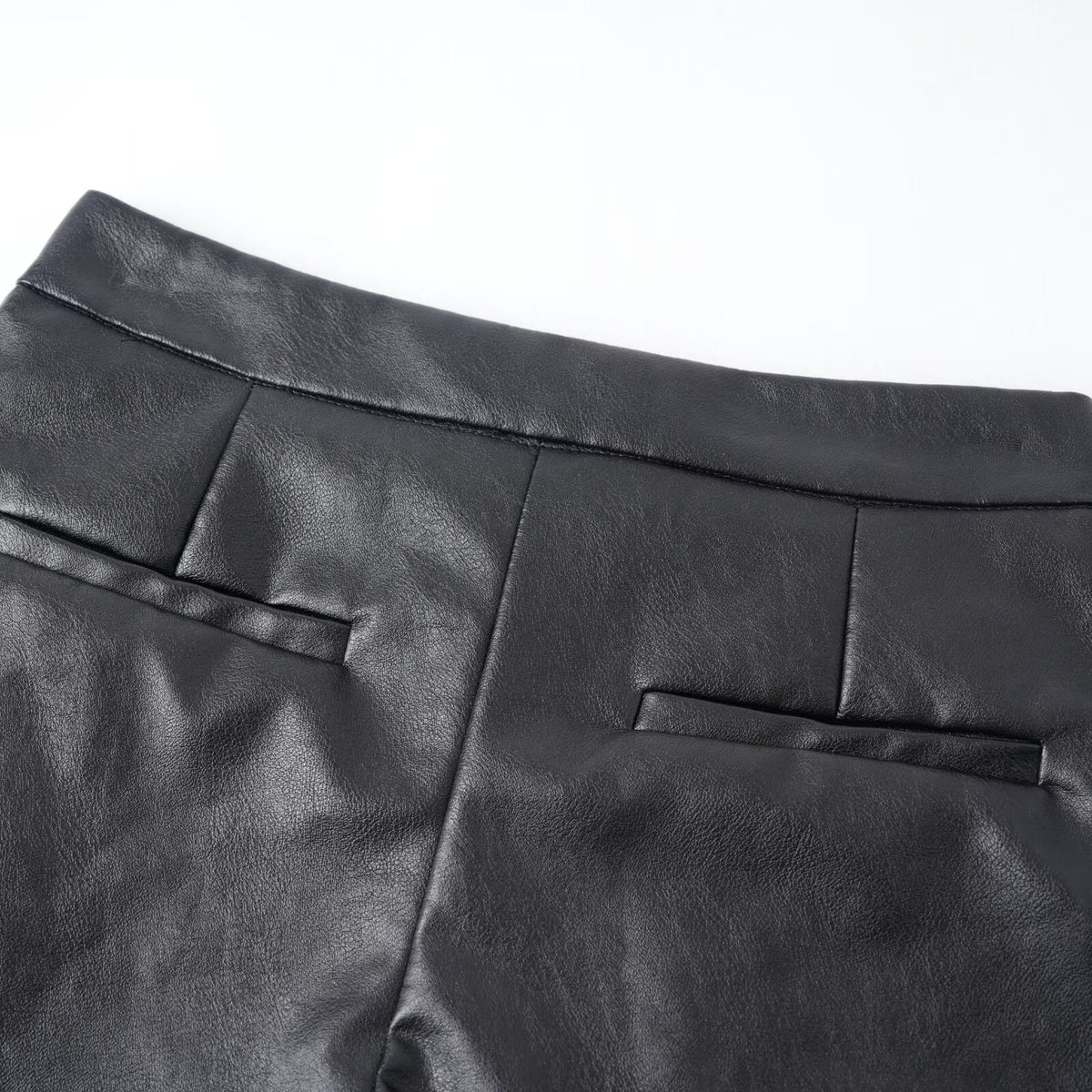 Nadia Faux-Leather Shorts