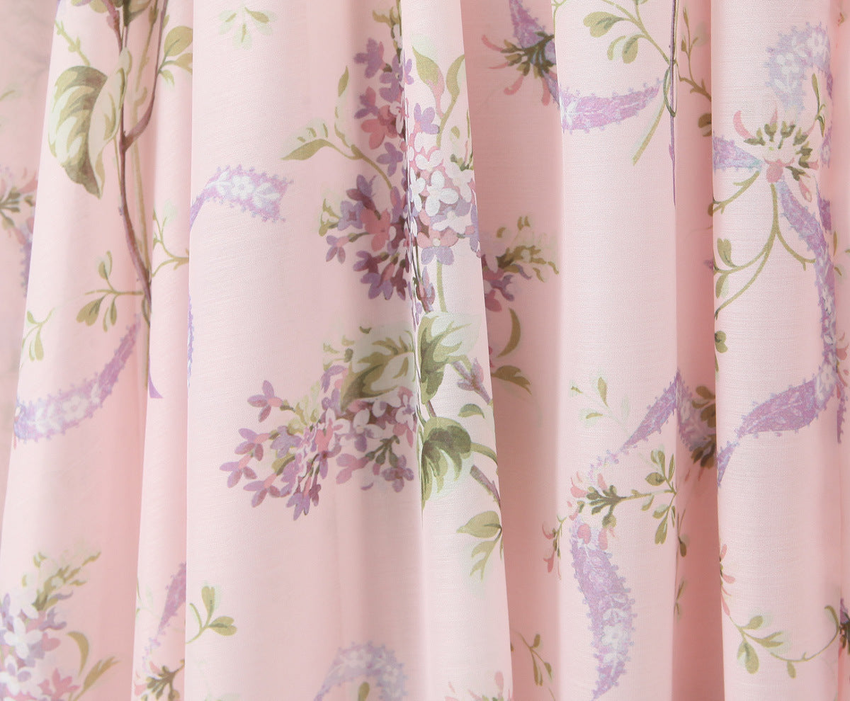 Floral Print Halter Tie-Waist Maxi Dress