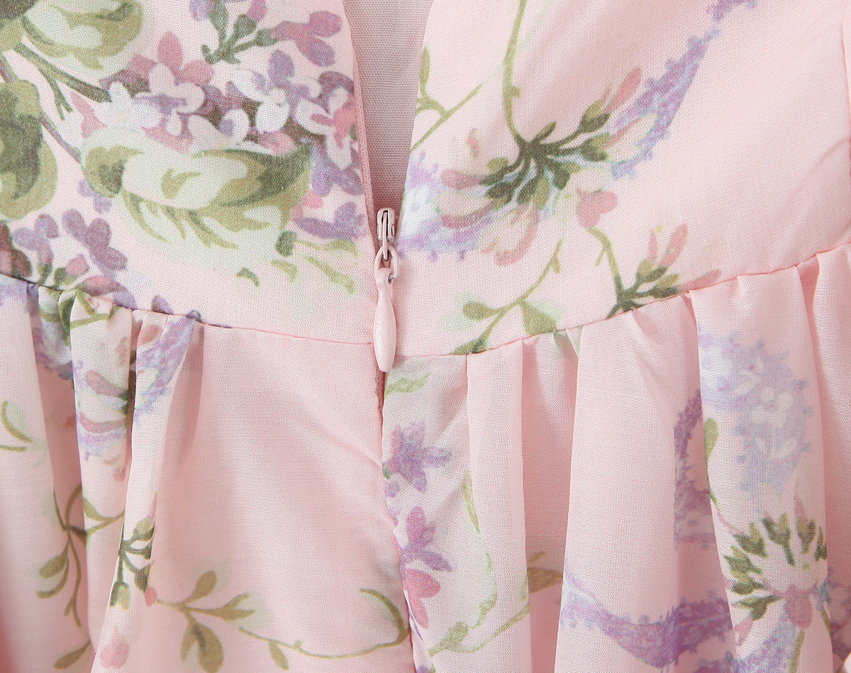 Floral Print Halter Tie-Waist Maxi Dress