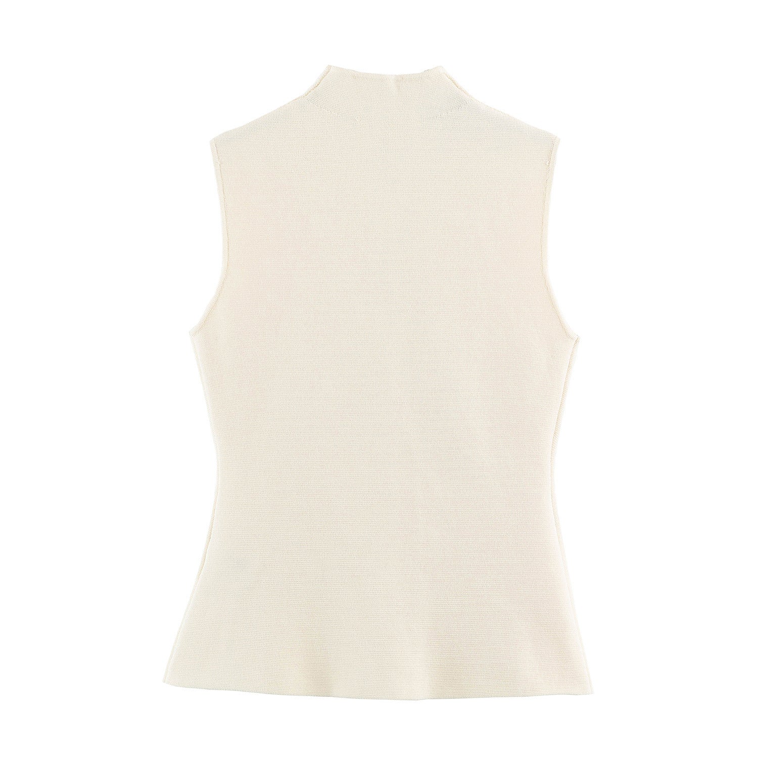 Covered Button Knit Vest Top