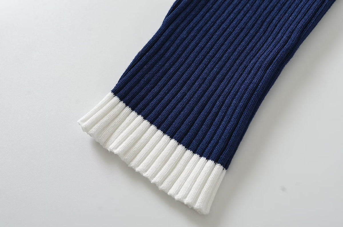 Nadia Ribbed Zip Knit Cardigan