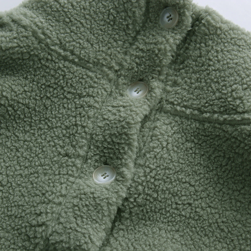 Ilse Mock-Neck Fleece Crop