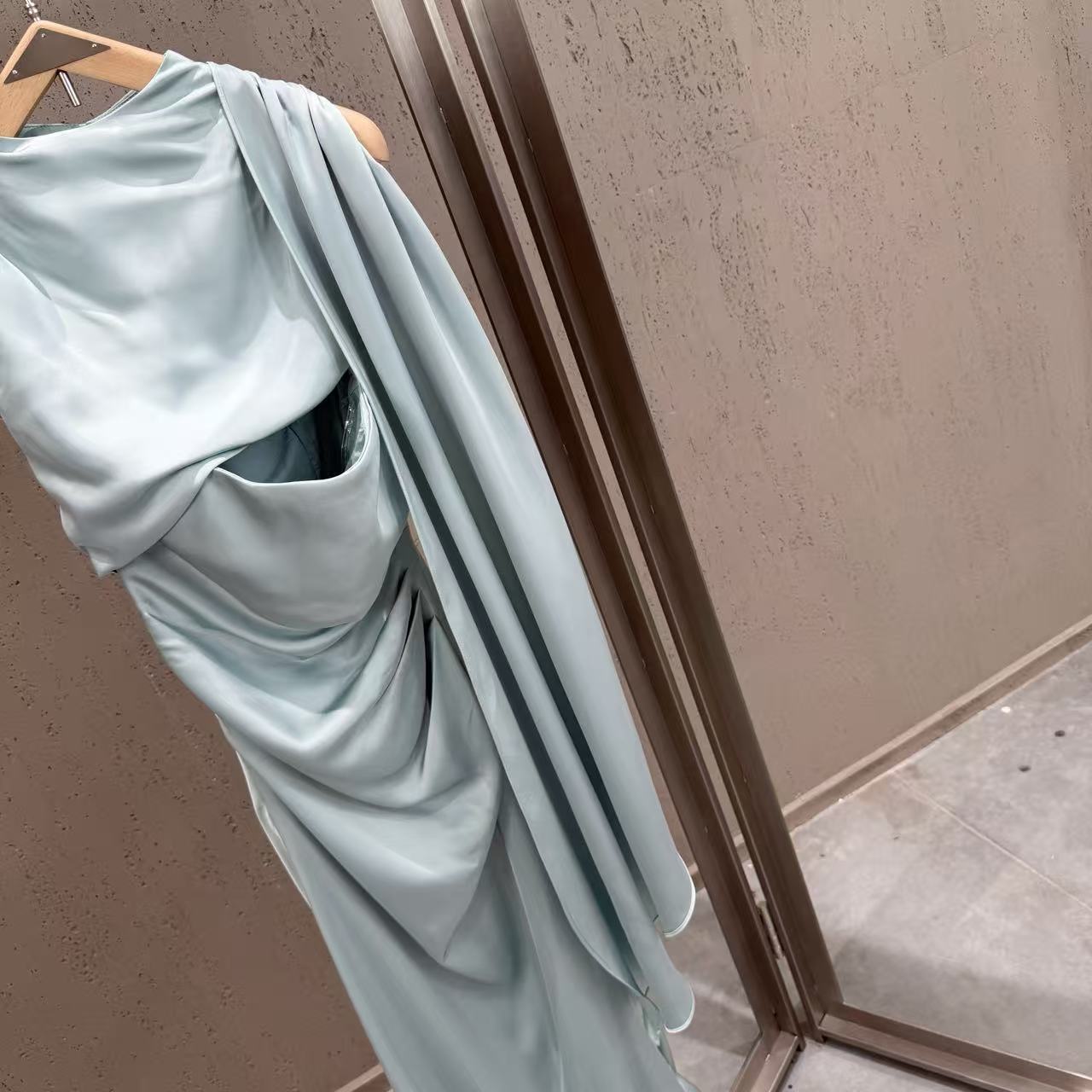 Celeste Draped Satin Gown