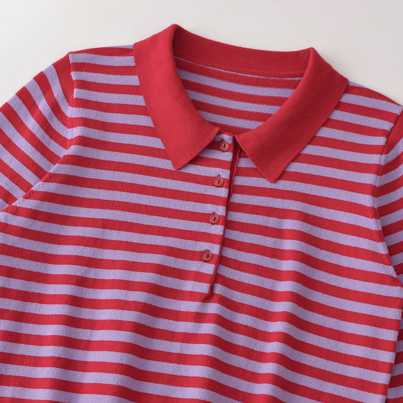 Arlette Striped Polo