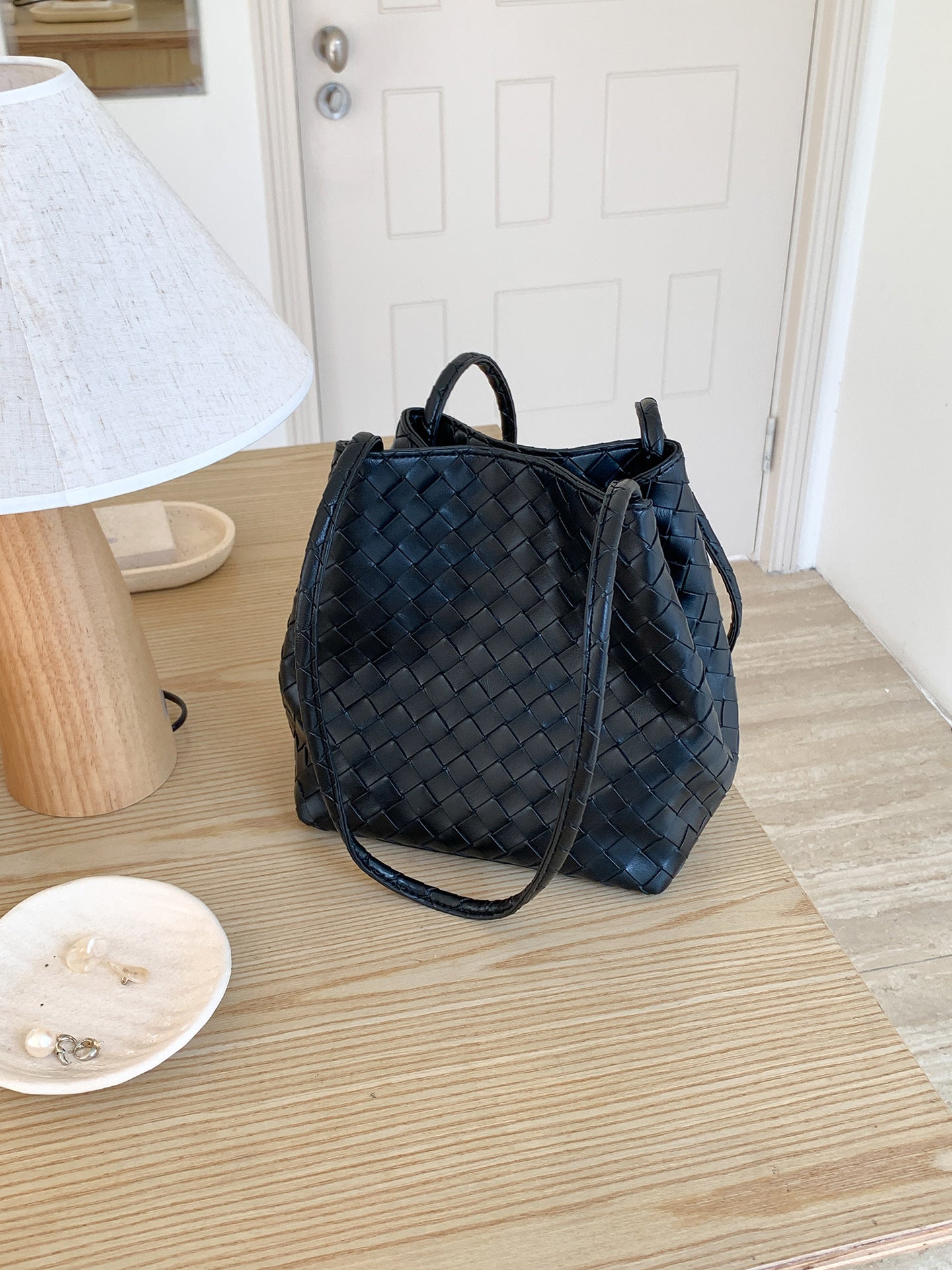 Artisan Woven Bucket Bag