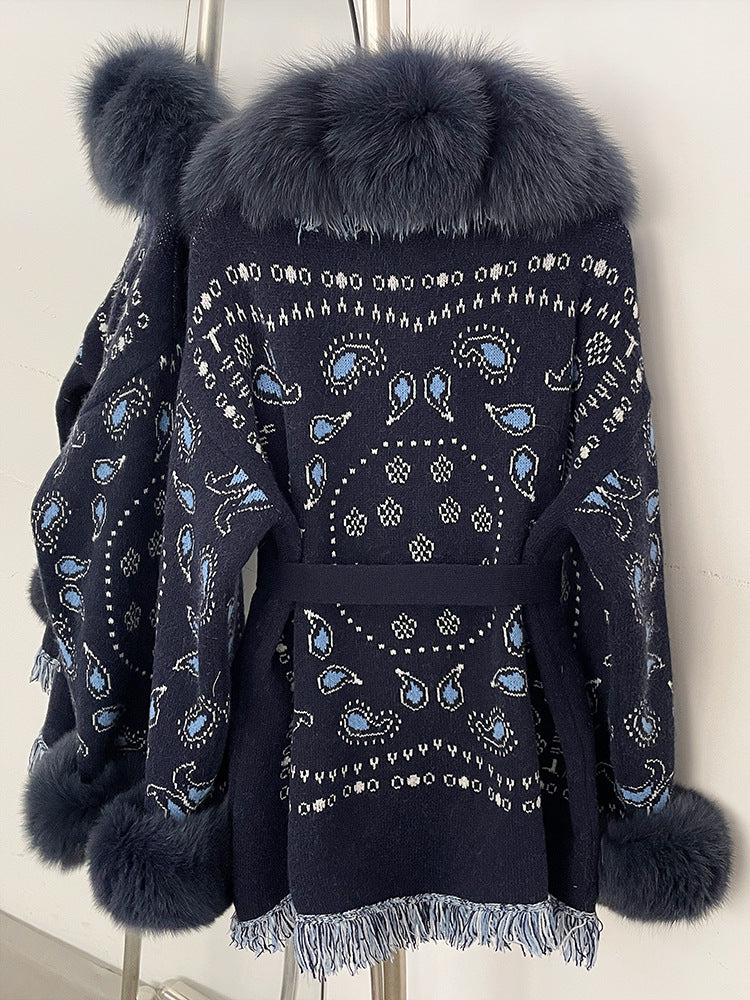 Romilly Paisley-Fringe Cardigan