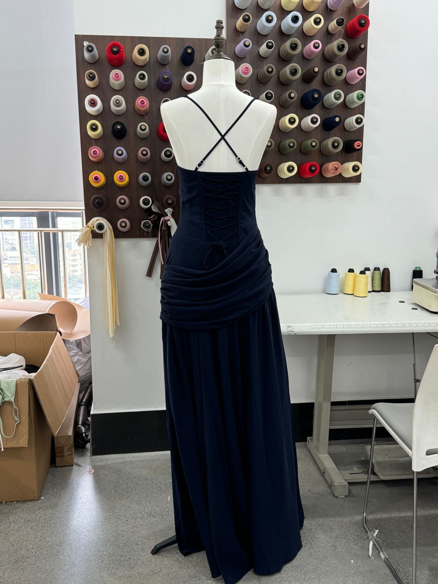 Liora Shirred Maxi Dress