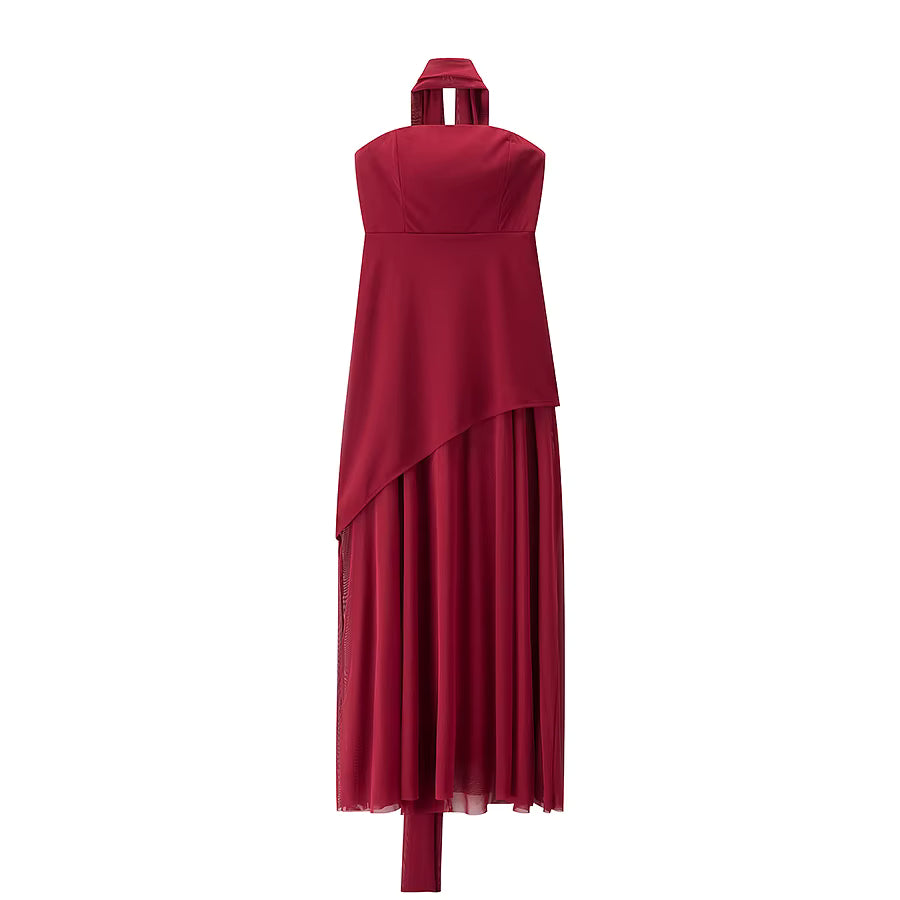 Zyra Mesh Maxi Dress