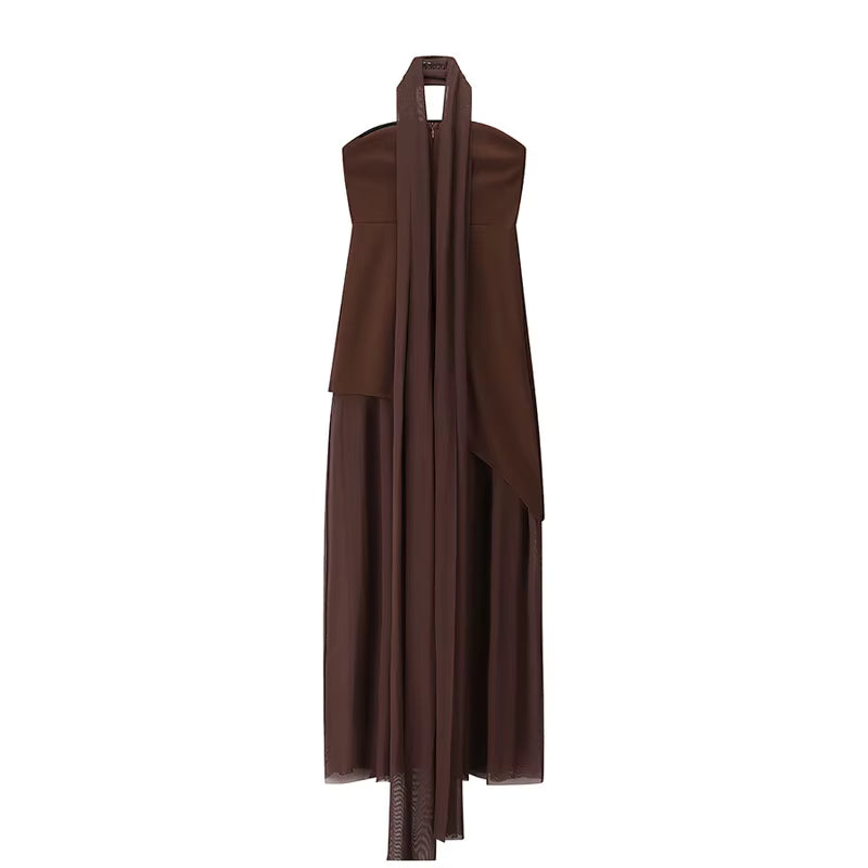 Zyra Mesh Maxi Dress