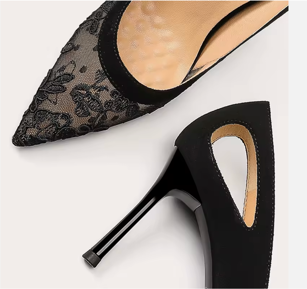 Lace and Openwork Heels