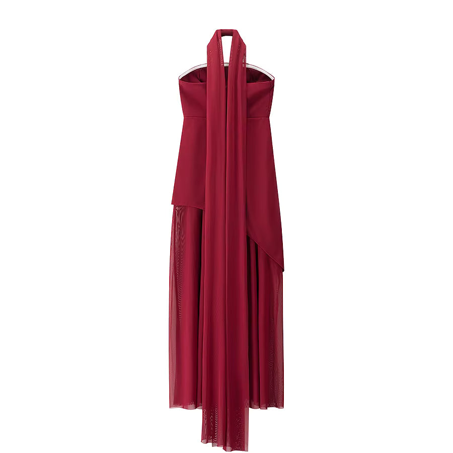 Zyra Mesh Maxi Dress