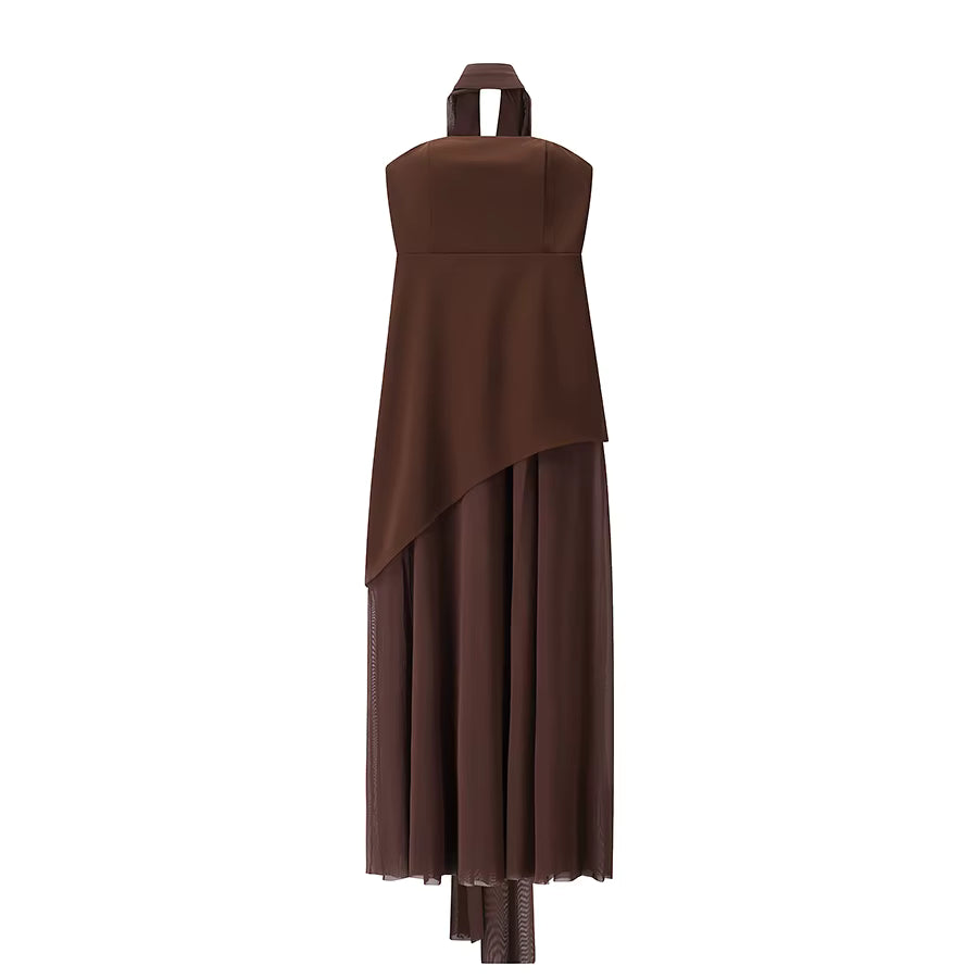Zyra Mesh Maxi Dress