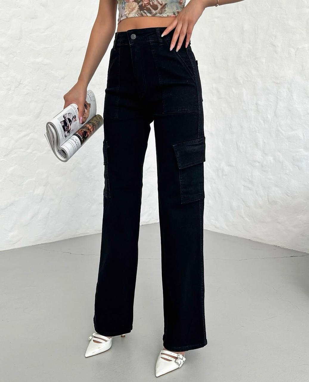 Sarya Lycra Cargo Palazzo Jeans - MD Fashionwear