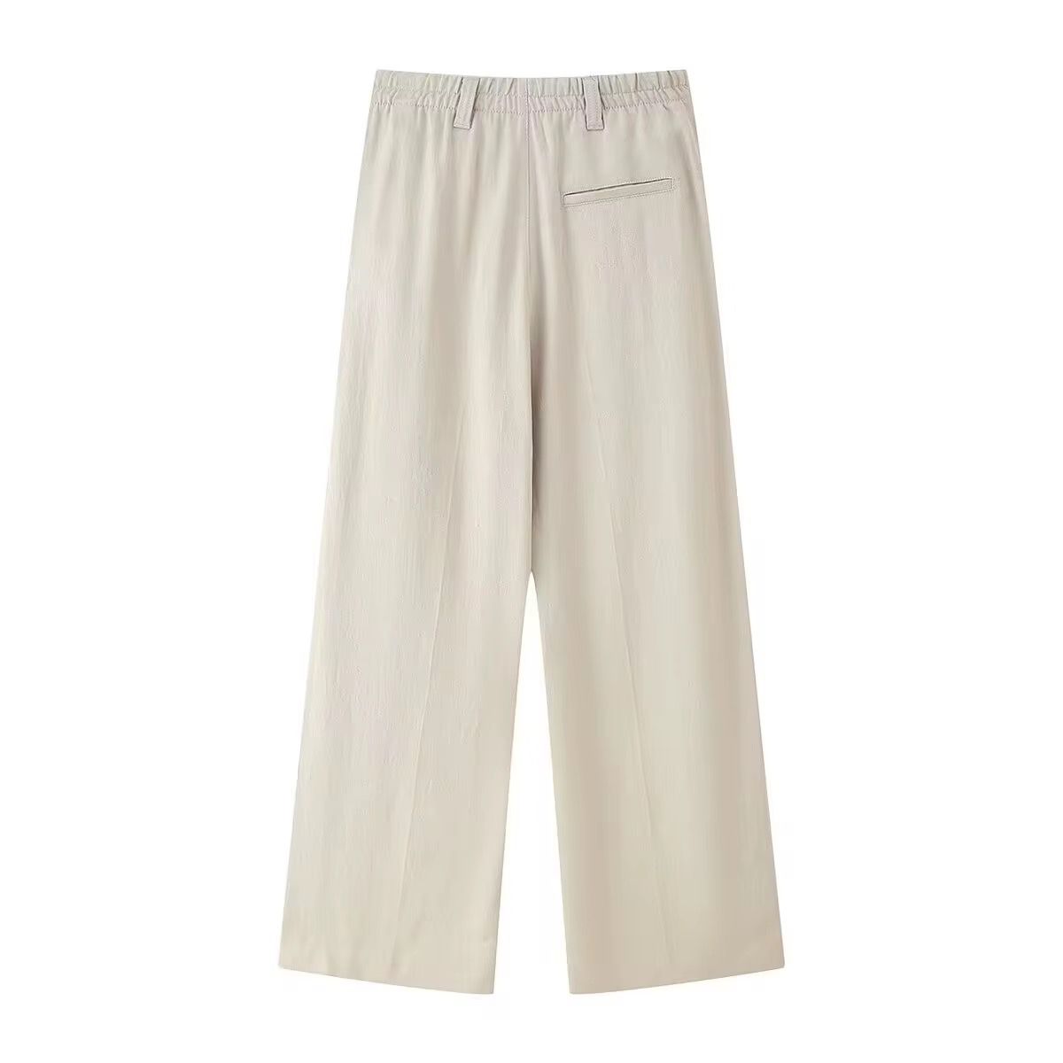 Beige Wide leg trousers