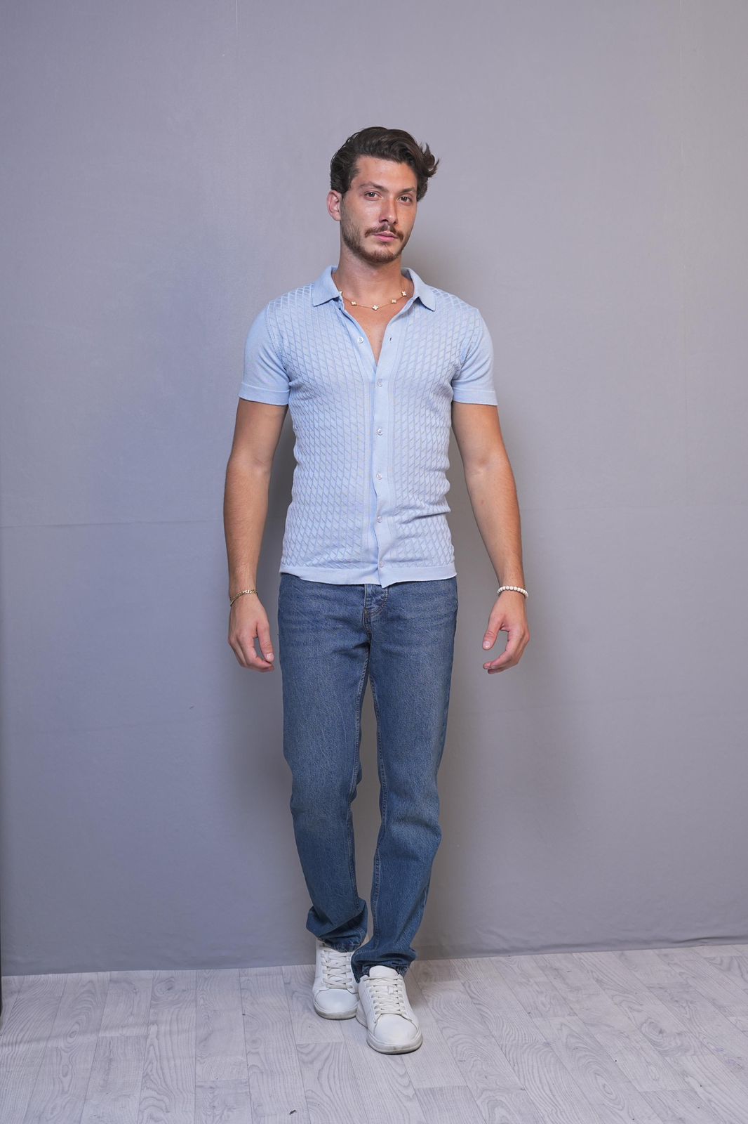 Bora Buttoned Polo