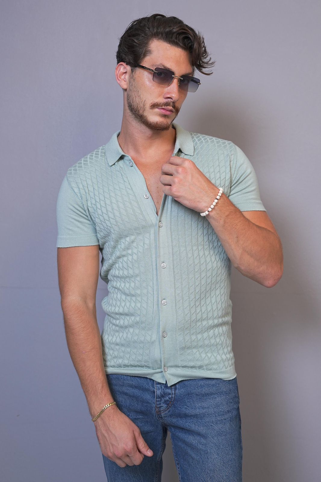 Bora Buttoned Polo