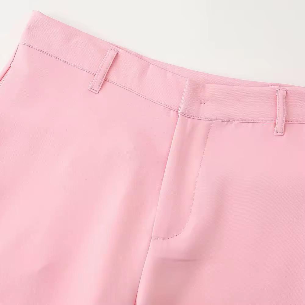 High waist pink trouser