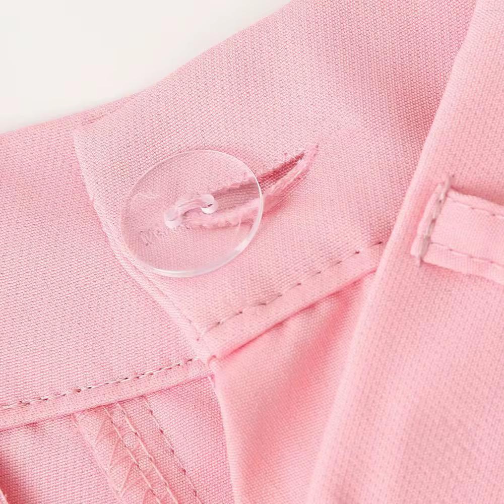 High waist pink trouser