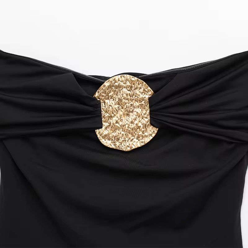 Gold metal bodysuit