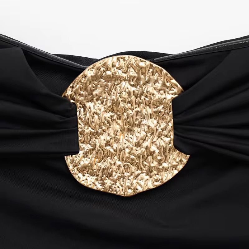 Gold metal bodysuit
