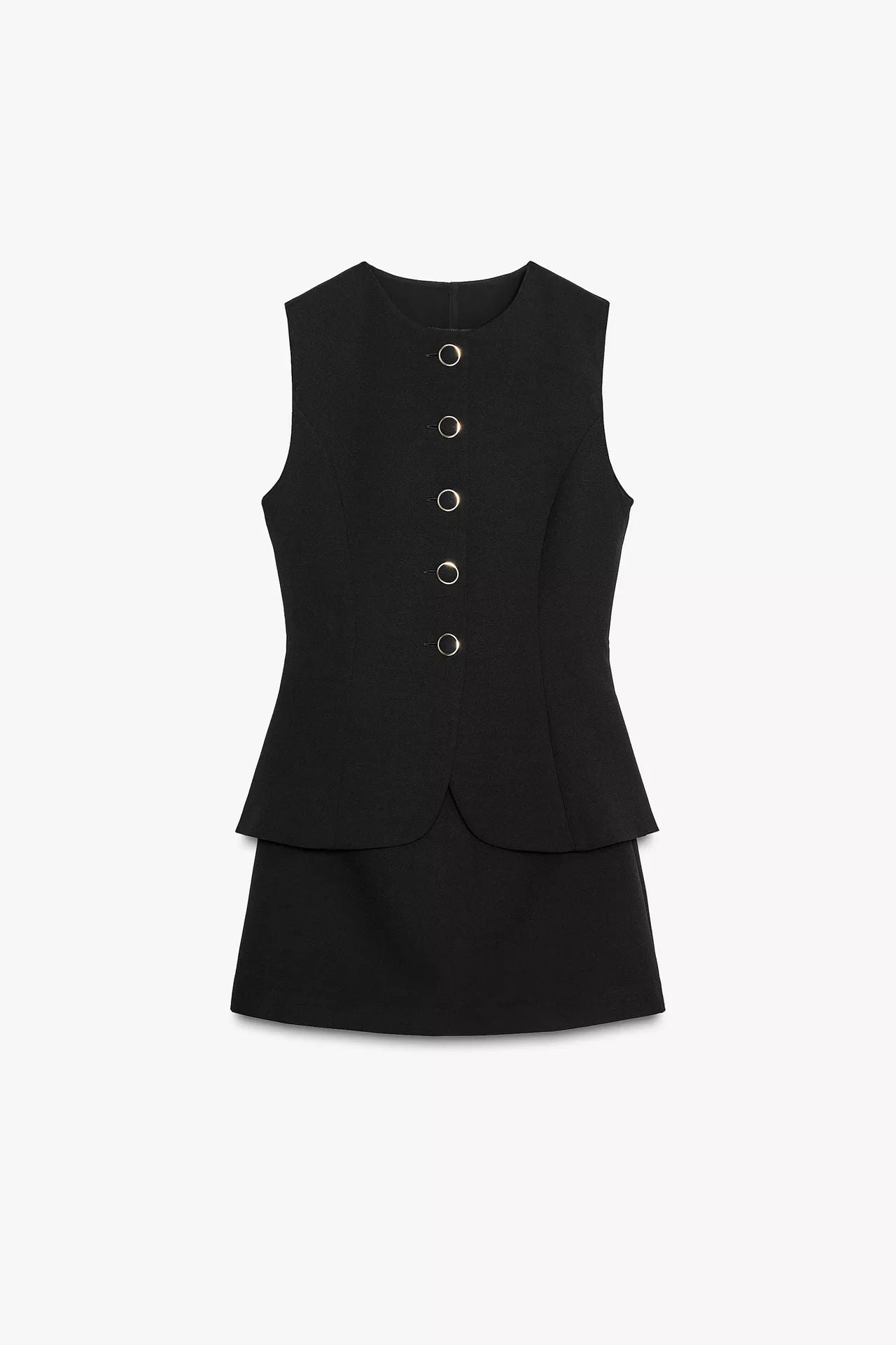 Button top skorts set