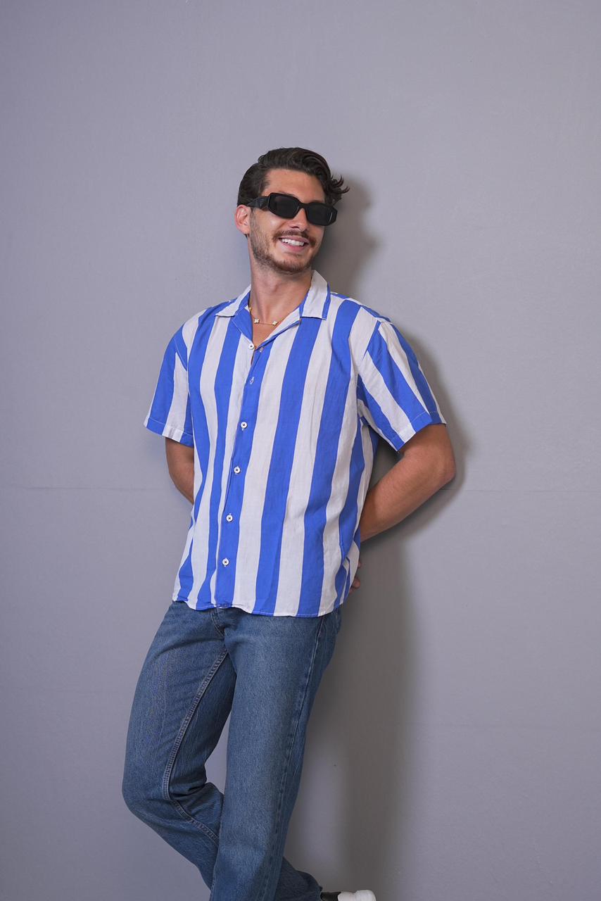 Dylan Stripped Chemise Short Sleeve