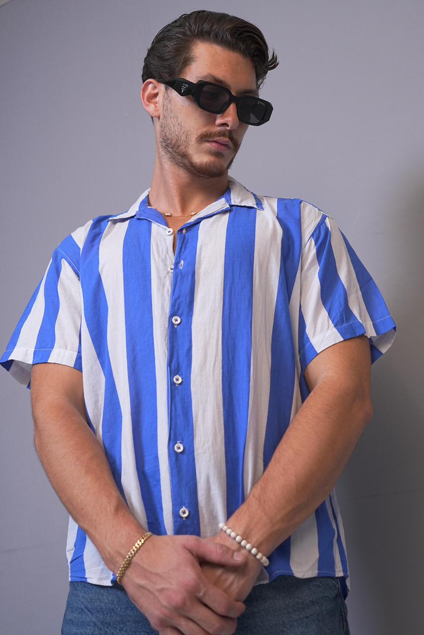 Dylan Stripped Chemise Short Sleeve