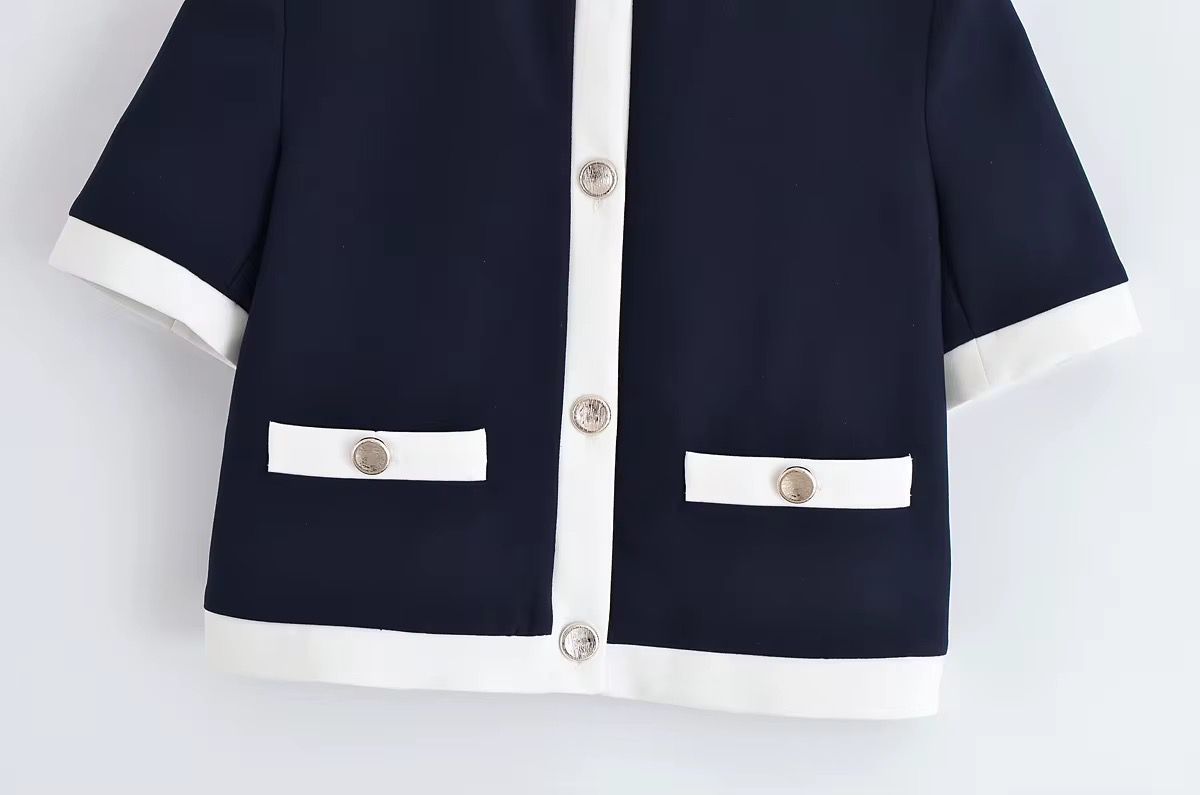 Color Trim Cardigan