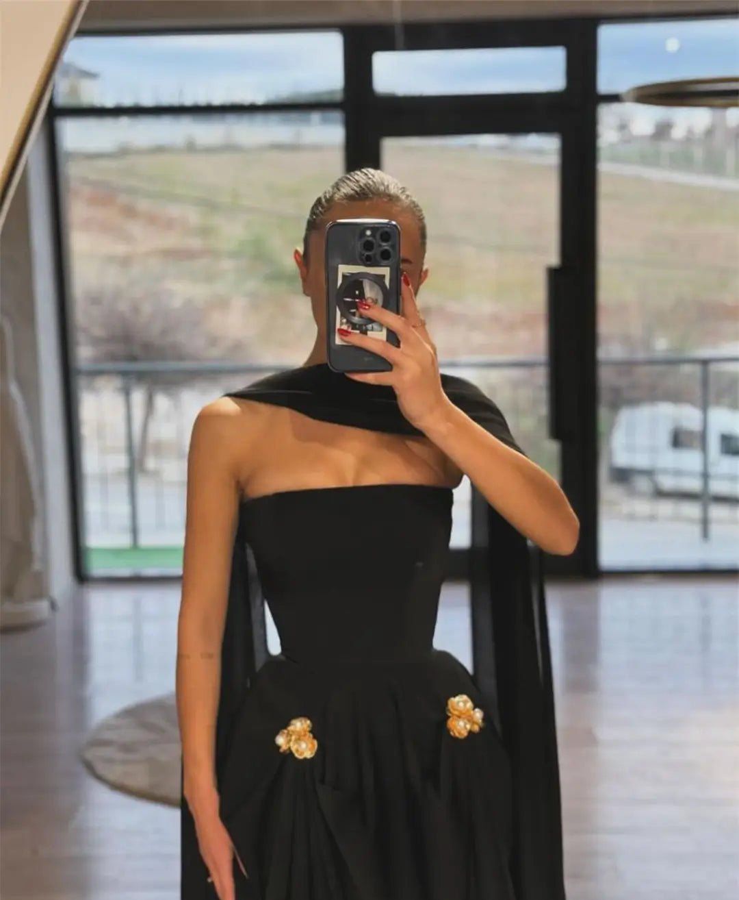 Gold Rose Dress