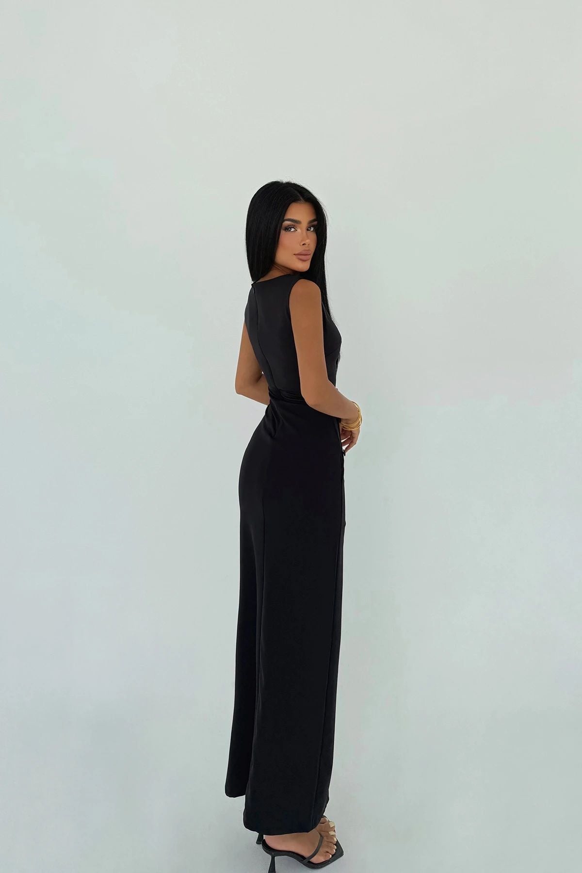 Button Midi Dress