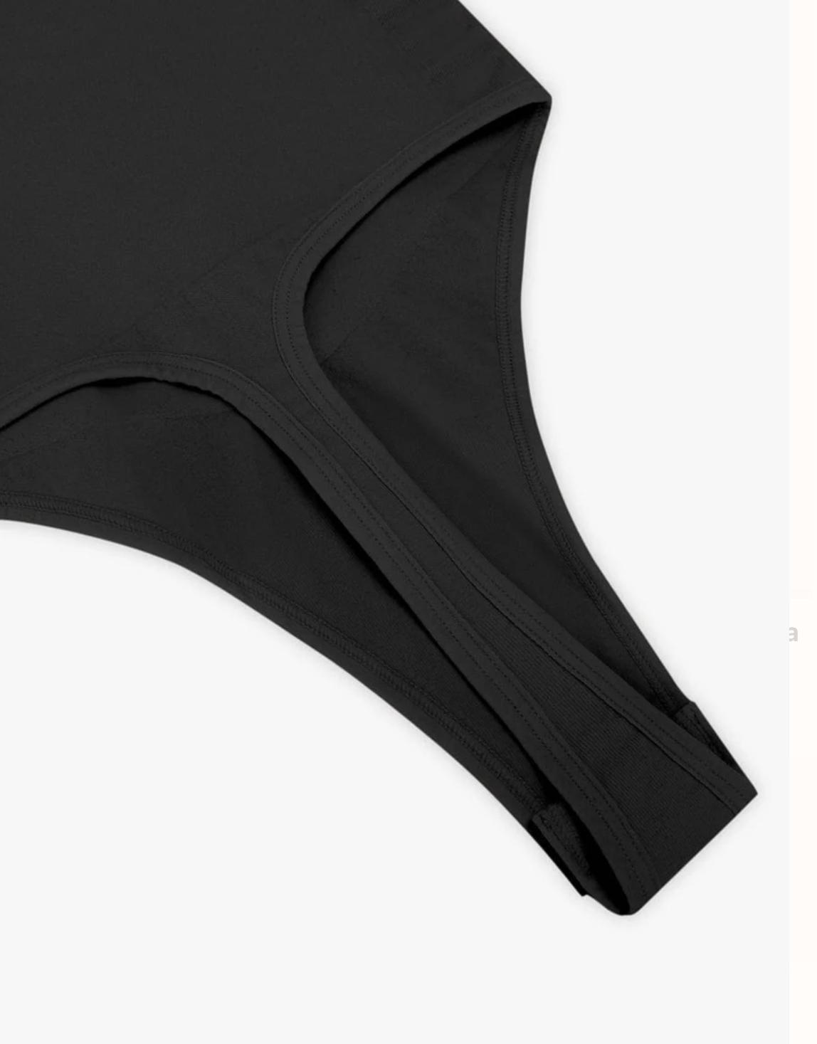 Seamless Plunge Chest Support Bodysuit with Clips Inside