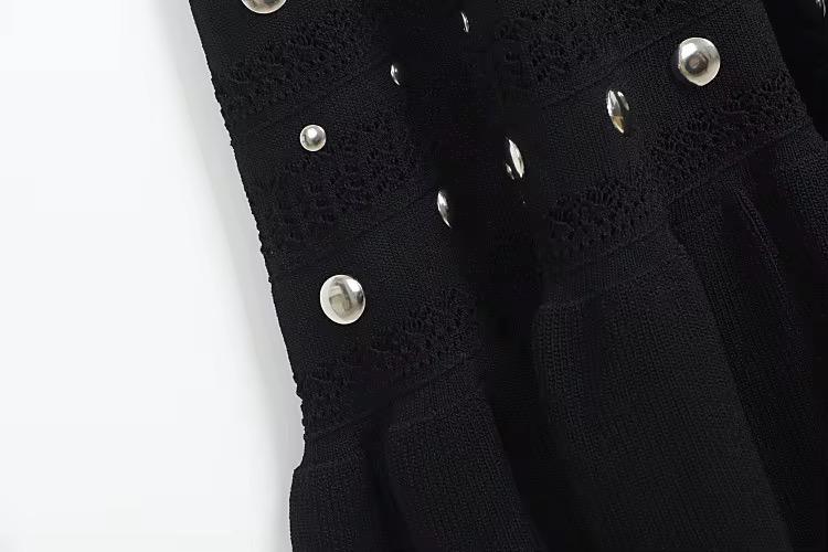 Crochet Knit Blend Midi Dress