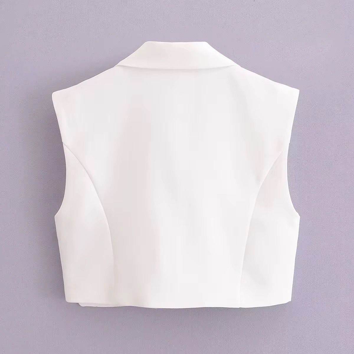 Cropped Vest X High Waist Pants