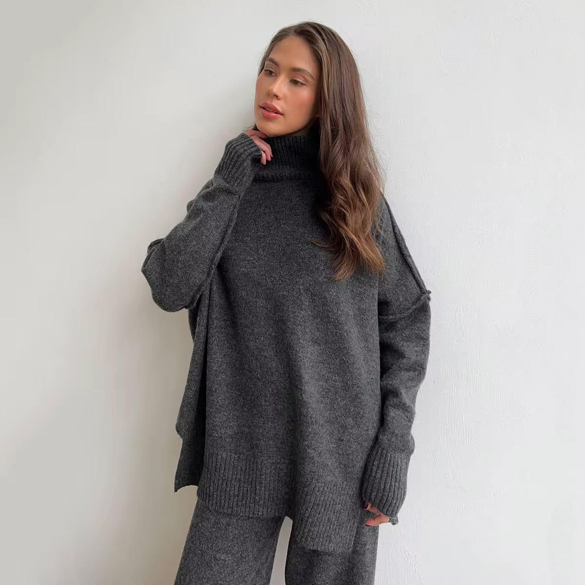 Pullover sweater pants set